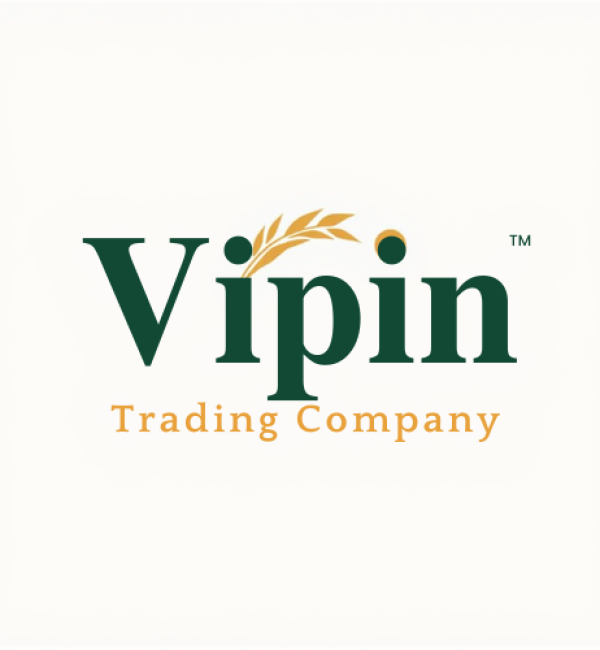 vipin trading company logo with stylized rice stalks
